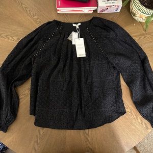 Joie black blouse size L NWT